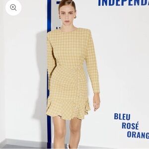 Nocturne‎ Yellow Ruffled  Dress | Size 34 | Chic | Versatile | Unique